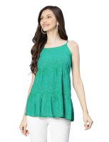 oxolloxo Green Mania Shoulder Straps Women top- Amazon