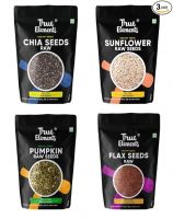 True Elements Edible Seeds Combo 700g (Chia Seeds 150g + Sunflower Seeds 150g + Pumpkin Seeds 150g + Flax Seeds 250g) - Healthy Seeds | Seeds- Amazon