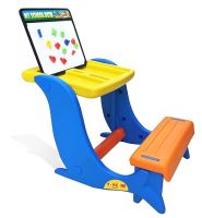 Toyzone 4 in 1 My School Desk-80039 | School Desk with Accessories | Writing-Drawing-Learning-Storage Activity | Simple Assembly | Learn with Fun | Desk with Storage Space | Magnetic Alphabets & Numbers | Flip top Play Board | For Age 3+ years- Amazon