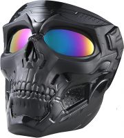 Eliane Goggle Mask Anti Scratch UV Protective Face & Eyewear Windproof Dirt Shield with Soft Foam Padded Detachable Mouth Filter- Amazon