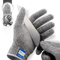 Karomouj Karo-988S Anti Cut Resistant Level 5 Protection With Elastic Hand Fitting Safety Gloves (Free Size, Grey, 1 Pair), Pack Of 1 - Rubber- Amazon