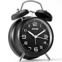 Alarm Clock Alarm Clocks Analog Clock Loud Alarm Clock for Heavy Sleepers with Stereoscopic Dial Backlight Battery Operated- Amazon