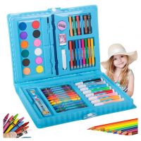 Toy Imagine™ 68 Pcs Color Set/Kit for Kids Drawing & Painting Set/Case Art & Craft Supplies 12 Crayon 8 Sketch Pens 8 Color Pencils 6 Oil Plaster Colour 12 Water Color Best Gift- Amazon