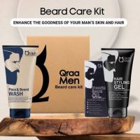 Qraa Beard care kit -Mooch & Beard Oil-For Hair growth,Face and Beard Wash and Hair Styling Gel- Flipkart