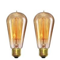 Lexton Tesla Filament Bulb | Antique Glass Light Bulbs | Vintage Base | E27 |- Amazon