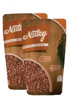 Nutzy Dried Fruits Nuts And Seeds (Alsi/Flax Seeds, 500g (2x250g))- Amazon