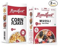Mamafeast Cornflakes500g + Muesli Fruit & Nut 400g | High in Iron| High in B Group Vitamins| Breakfast Cereals, 900g (Pack of 2)- Amazon
