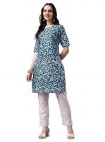 LookMark Women's Crepe Floral Printed Kurtas- Amazon