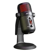 Ant Esports Wente 280 USB Microphone, Condenser Gaming Microphone for PC/MAC/PS4/PS5/Phone-Cardioid Mic with Brilliant RGB Lighting Headphone Output Volume Control, Mute Button,- Amazon