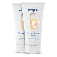 BUMTUM Diaper Rash Cream With Natural Ingredients | Paraben & Sulphate Free, Dermatologically Tested, Nappy Cream For Newborns & Babies, White 50g X Pack Of 1- Amazon