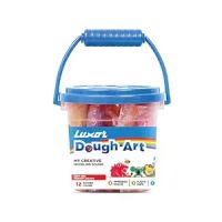 Luxor Doodles My Creative Modeling Dough Bucket| 12 Assorted colours Dough, 1 Roller, 1 Plastic Knife, & 3 Impression Moulds | Best Choice For Budding Artists- Amazon