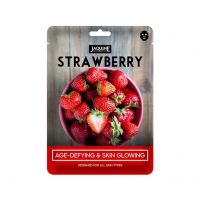 Jaquline USA Strawberry Sheet Mask | Zero paraben and sulphate| Biodegradable Ber masks| Light-weight| Hydrating and Skin firming- Amazon