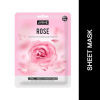 Jaquline USA Rose Sheet Mask| Zero paraben and sulphate| Biodegradable Ber masks| Light-weight| Hydrating and Skin firming- Amazon