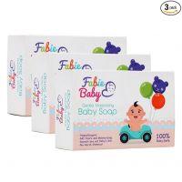 Fabie Baby Gentle Moisturizing Baby Soap, Dermatologically Tested For Soft Baby Skin, Prevents Dryness & Rashes, Keeps Baby’s skin Soft, Supple & Healthy, Combo Offer Pack (Pack of 3)- Amazon