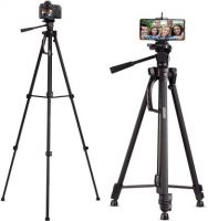 AGARO Camera Tripod 66 Inch With Smartphone Holder Tripod  (Black, Supports Up to 3000 g)- Flipkart