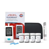 RGB Glucobuddy Glucometer AC 300 with 100 Glucometer Strips | RGB Sugar Checking Machine | US FDA Approved- Amazon