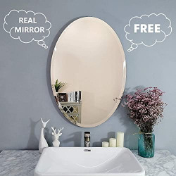 Creative Arts n Frames 5mm Thick Exquisite Beveled Frame Less Oval Wal- Amazon