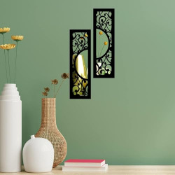 Creative Arts n Frames Set of 2 Wall Dcor Hand Crafted Wooden Wall Mir- Amazon