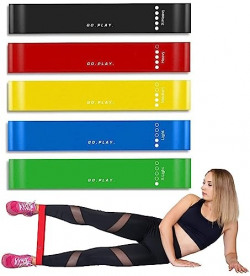 Famous Quality Exercise Latex Resistance Bands, (Set of 5)- Amazon