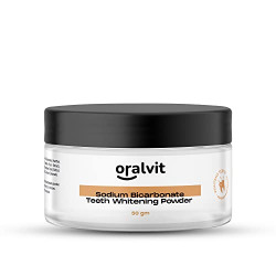 Oralvit Sodium Bicarbonate Teeth Whitening Powder with Baking Soda, Pe- Amazon