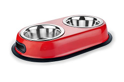 Pet Wholesale Stainless Steel Dog Bowl/Dog Food Bowl/Dog Double Dinner- Amazon