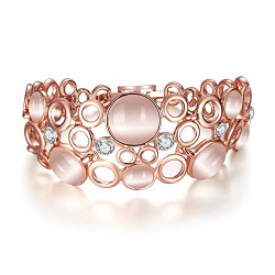 YouBella Jewellery Bracelets for Women Stylish Rose Gold Plated Crysta- Amazon
