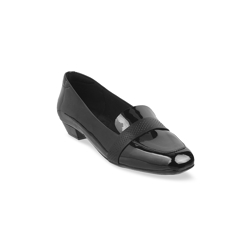 Mochi Women Black Solid Pumps- Myntra