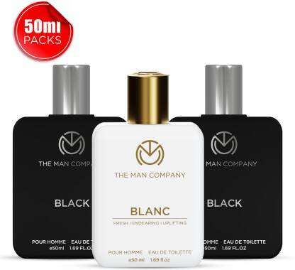 THE MAN COMPANY Iconic Perfumes, Black and Blanc EDT 3 x 50ml | Long-L- Flipkart
