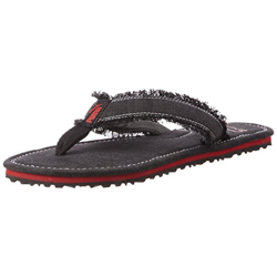 Puma Men's RogerDP Black and High Risk Red Flip Flops Thong Sandals -- Amazon