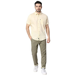 HammerSmith Men's Regular Shirt Lemon- Amazon