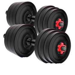 Amazon Brand - Symactive PVC 4 Kg Adjustable Dumbbells Fitness Kit for- Amazon