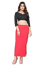 Tarshika Women’s Full Elastic Lycra Blend Saree Shapewear Petticoat(NEW-SHAPE GAJARI-S)- Amazon
