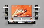 SPYDER CRAFT Engineered Wood Wall Mount TV Entertainment Unit, TV Up to 43 Inches- Amazon