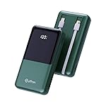 pTron Dynamo Power 20000mAh 22.5W Super Fast Charging Power Bank with Quick Charge & 20W Power Delivery, Built-in Charging Cables, 4 Outputs, Type-C Input/Output Port & LED Battery Display (Green)- Amazon