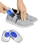 Clopic – 1 Pair Men Women Silicon Gel Heel Cushion Insoles Soles Relieve Foot Pain Protectors Spur Support Shoe pad High Heel Inserts- Amazon