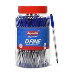 Reynolds DFINE Ball Pen SET – 50 BLUE PENS WITH COMFORTABLE GRIP |BLUE BALL PENS FOR WRITING | PEN FOR STUDENTS & OFFICE STATIONERY | 0.7 mm TIP SIZE- Amazon