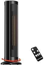 COMFYHOME 70CM 2000W Room Heater for Bedroom w/Remote, 12H Timer, 2 Heat Modes & Fan Mode, Advanced Overheat Protection, ISI Approved, Low Consumption, Room Heaters Home- Amazon