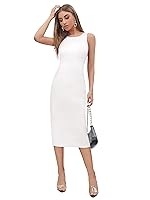 Toochki Dresses for Women | Dress | Women Dress | One Piece Dress for Women Long | Bodycon Dresses | White Bodycon Fit Dress | Midi Length Dress | Lycra Dress | Beach Outfits- Amazon