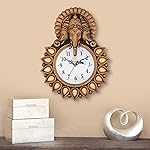 Webelkart Premium Plastic Designer Stones Ganesha Wall Clock for Home and Office Decor| Wall Clock for Living Room| Wall Clock- Amazon