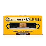 Bevzilla Turkish Hazelnut Premium Edition Pack – 2 Free Coffee Mugs | 100% Arabica Beans | Instant Coffee | 75 gms Pack | Makes up to 40 cups | Best- Amazon