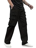 Zombom Men’s Cargo || Men Cargo Pants || Men Cargo Pants Cotton || Loose Pant for Men || Cargos- Amazon