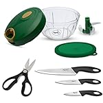 Pigeon by Stovekraft Kitchen Tools Value Combo (400ml Chopper & Storage, 3 Knives Set, 1 Kitchen Scissor)- Amazon