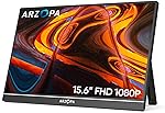 ARZOPA 15.6” FHD 1080P Portable Monitor with Kickstand,60Hz Ultra-Slim Portable Laptop Monitor with Speaker- IPS Eye Care Display- Amazon