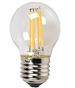 Desidiya Edison Tungsten Filament Round Antique Glass G45 Light Bulbs Pack of 1 Vintage Base E27 Bulb Yellow Light For Home Decoration Living Room/Hall/Balcony/Restaurant Bar Lighting- Amazon