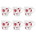 Larah by Borosil Novelty Series Leela Opalware Mug, Set of 6 Tea/Coffee Mugs, 160 ml Each, Microwave & Dishwasher Safe, Bone-Ash Free, Crockery Set Ideal- Amazon