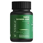 B’VERGE® Thyroid Supplement – Triple Thyroid Care | with Ashwagandha, Sea Kelp, Selenium, Zinc, Copper & Vitamin B1 | 7 Veg Capsules- Amazon
