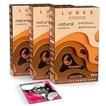 Lubex 6 in 1 Extra Time Condoms – Long Lasting with Disposable Bags – Ultra Thin & Extra Dotted – Chocolate Flavour – 36 Condom (Pack of 3)- Amazon