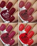 G4U Nail Polish Set 4 Colors Red BroMauve Wine Nail Paints 16-18-19-25 Red, Brown, Wine, Mauve  (Pack of 4)- Flipkart
