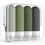 ME.FAN Travel Bottles for Toiletries, TSA Approved 3oz Silicone Travel Size Containers/Portable Split Bottle, Travel Accessories- Amazon