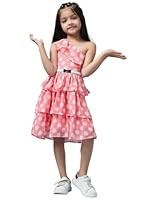 Pspeaches Girl’s Georgette Fit and Flare Knee-Length Dress- Amazon